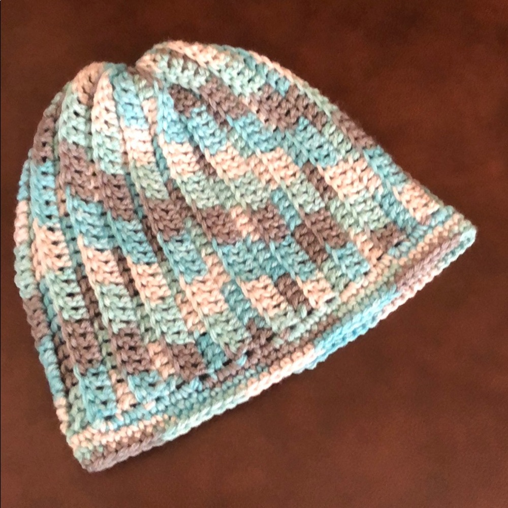 Ladies winter beanie hat handmade #355